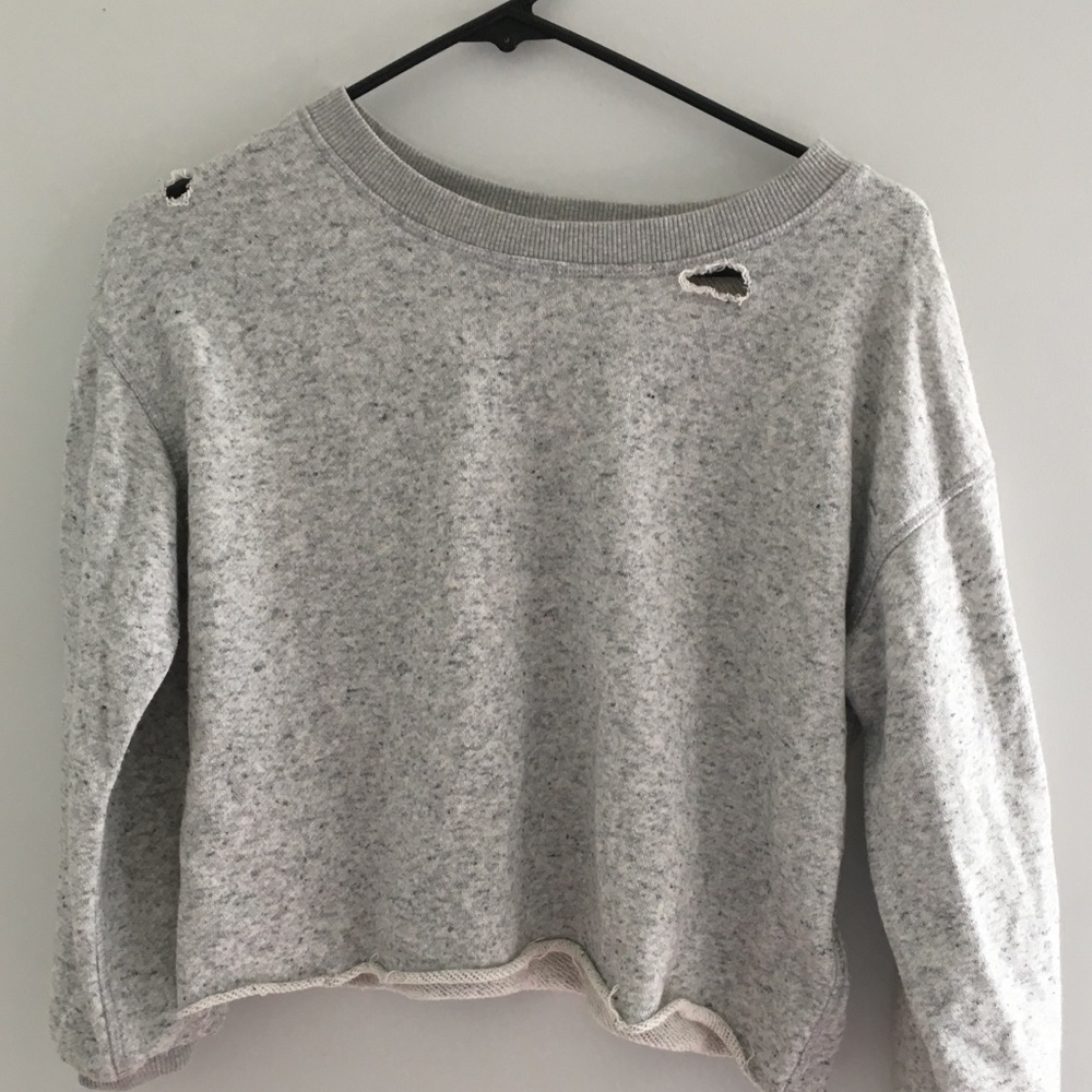 Brandy Melville grunge cropped sweatshirt